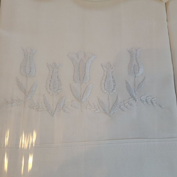 Pillow Case Boxed Set Mid Century, Embroidery, SEALED  USA - Picture 5 of 6